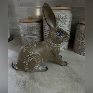 Decorative Brown Rabbit Figurine by Pier One